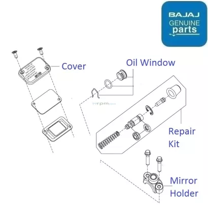 Discover 150 2010 2013 Master Cylinder Components