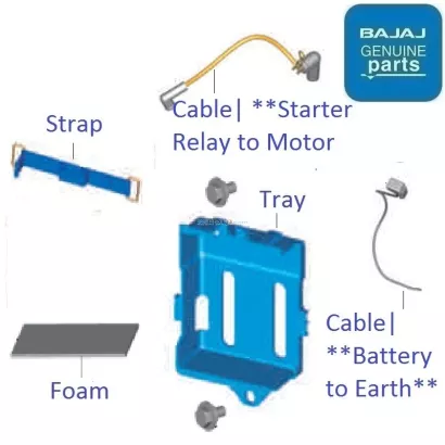Bajaj discover 150 2025 battery