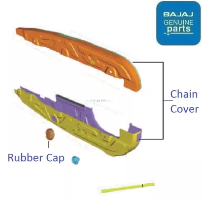Bajaj discover 135 on sale chain cover price