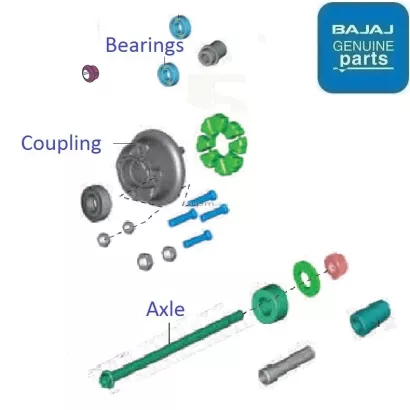 Discover 150S 2014 2016 Rear Axle
