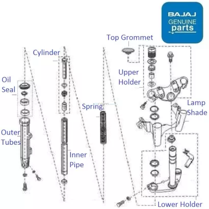 Pulsar 220 fork shop pipe price