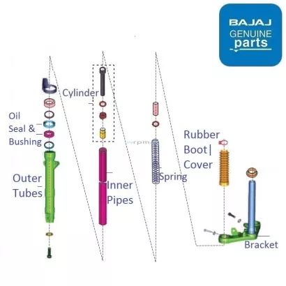 Bajaj v15 shocker outlet price