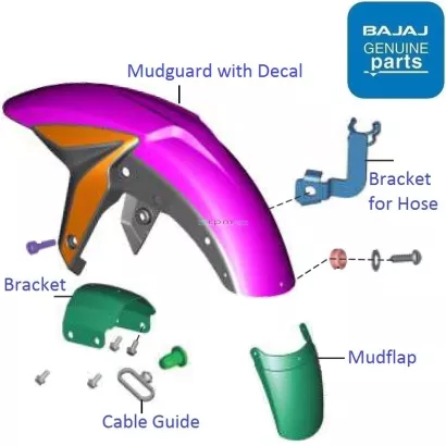 Pulsar 150 2025 mudguard front price