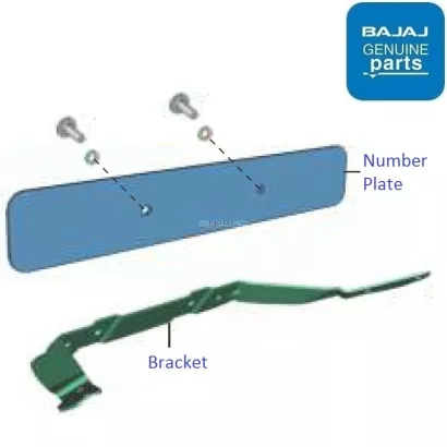 Pulsar rs 200 front shop number plate clamp