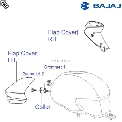 Pulsar 150 tank cover top price