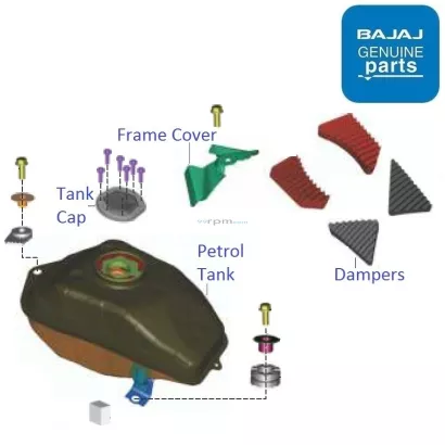 Dominar 400 hotsell tank cover