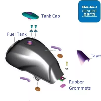 Bajaj V12 Petrol Tank