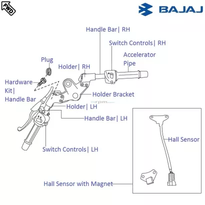 Pulsar 220 handle switch price sales