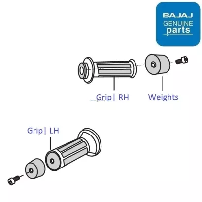 Bajaj Pulsar 220 DTS Fi Handle Grips