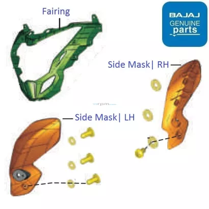Bajaj Pulsar NS160 2017 18 Headlamp Fairing