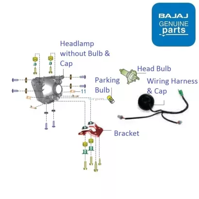 Bajaj V15 Headlamp