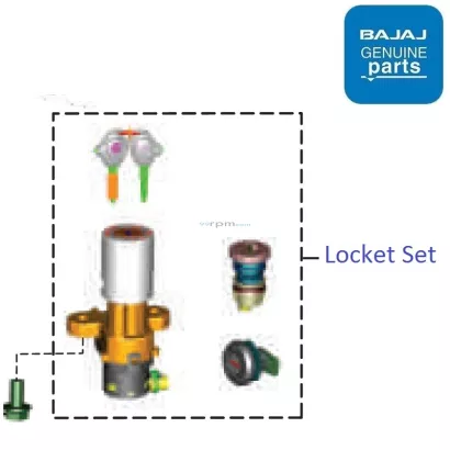 Bajaj v12 lock set hot sale price