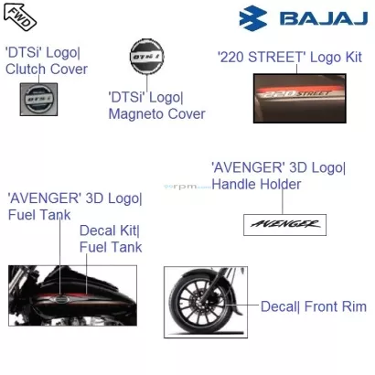 bajaj avenger 150 mudguard price