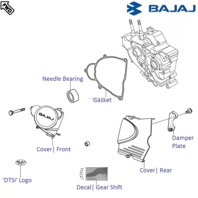 Pulsar 220f 2025 engine belly cover