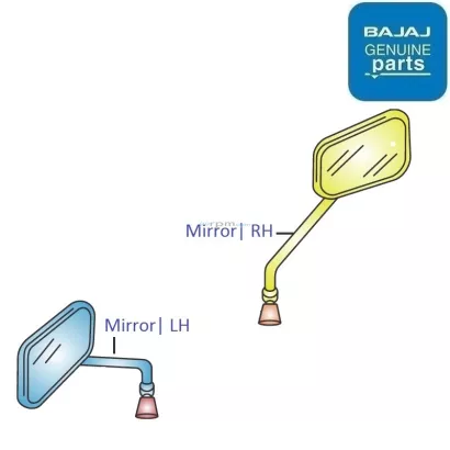 Bajaj Avenger Cruise 220 DTSi Rear View Mirror