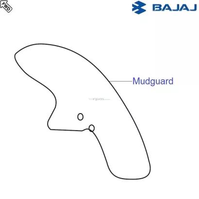 avenger 220 mudguard price