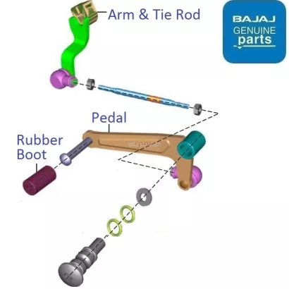 Pulsar 200 ns sale gear shift pattern