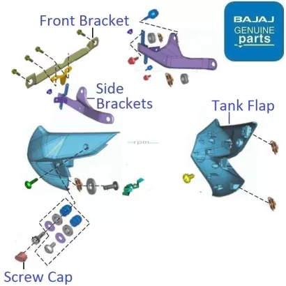 Bajaj pulsar tank flap store