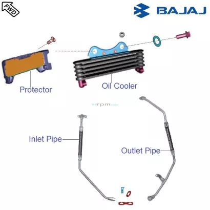 Pulsar 220 sales radiator price