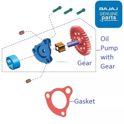 Bajaj store v15 oil