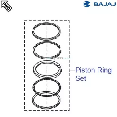 Bajaj Pulsar 150 DTS i UG4 Piston Ring Set