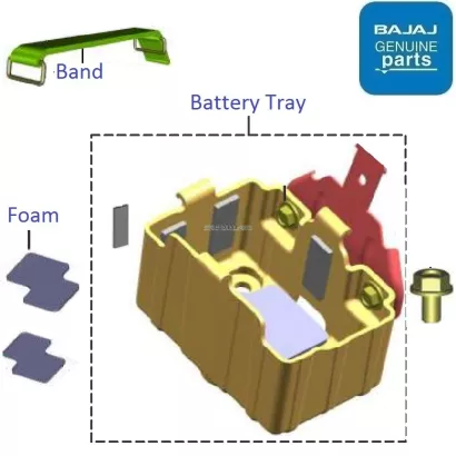 Bajaj platina sales 100 battery