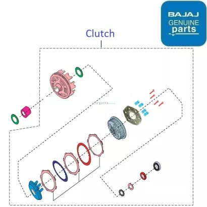 Platina 100 BS6 2020 21 Clutch