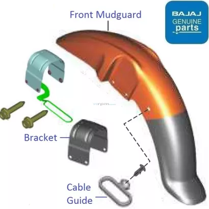 Platina 100 BS6 2020 21 Front Mudguard
