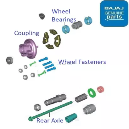 Bajaj platina back shop alloy wheel price