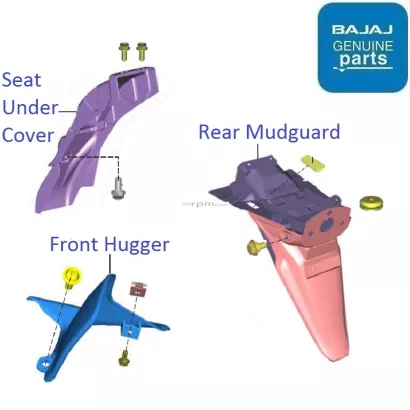 Bajaj platina back mudguard price 2025
