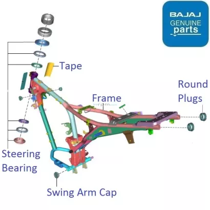 Platina 110 Disc 2021 Body Frame
