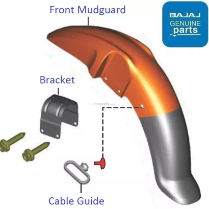 Platina front hot sale mudguard price