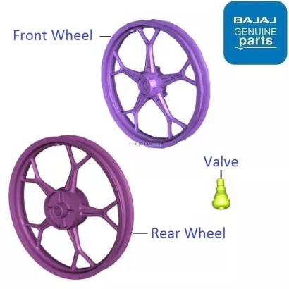 Bajaj platina back alloy wheel price sales