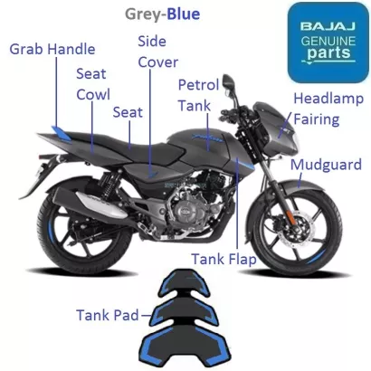Pulsar 125 top matte blue