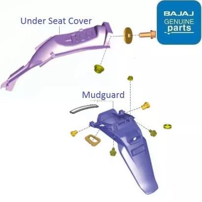 Pulsar 220 rear mudguard price top