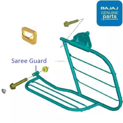 Bajaj Pulsar 125 Single Seat BS6 2020 21 Saree Guard