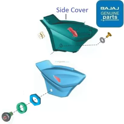 Bajaj Pulsar 125 Single Seat BS6 2020 21 Side Cover