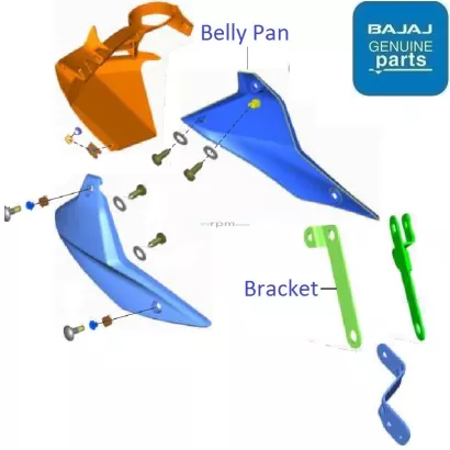 Bajaj pulsar belly clearance pan