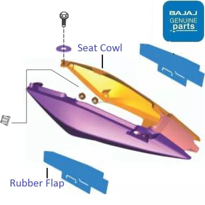Pulsar 125 split store seat seat cover