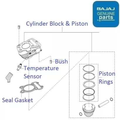 Bajaj xcd sales 135 piston price