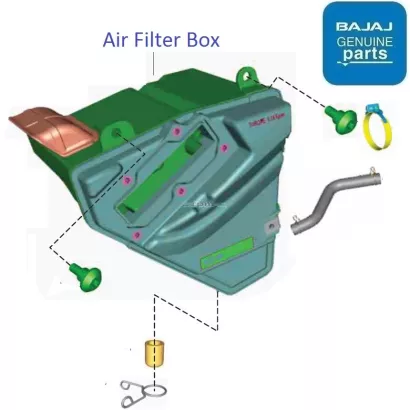 Pulsar 150 air top filter cover