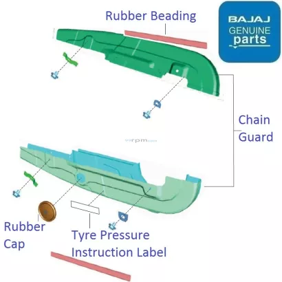 Bajaj pulsar 150 chain cover price store