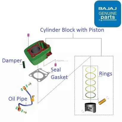 Bajaj pulsar 150 shop block piston price