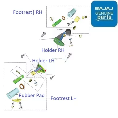 Pulsar 150 hot sale footrest bracket price