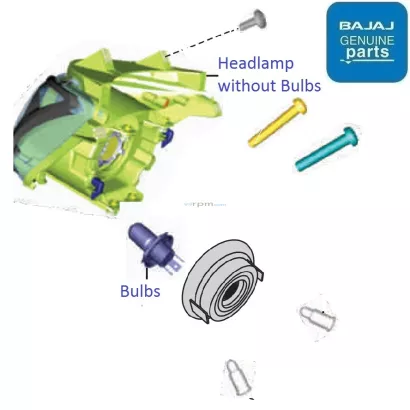 Bajaj pulsar 150 headlight bulb price 2025