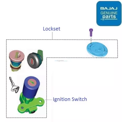 Bajaj pulsar 150 lock set price sale