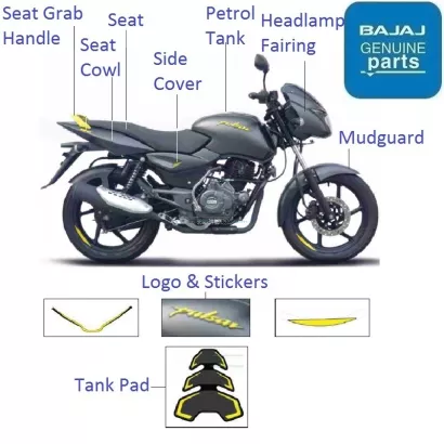 Pulsar 150 full clearance body kit price