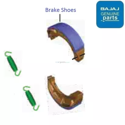 Bajaj Pulsar 150 BS4 Rear Brake Shoes