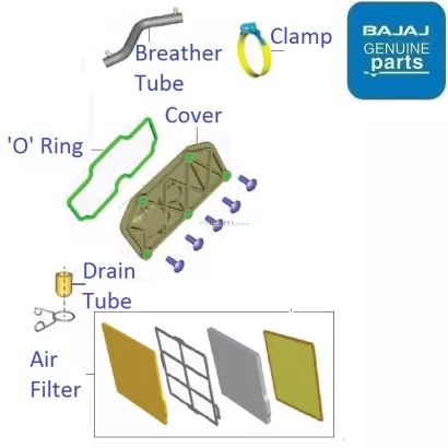 Pulsar 150 air filter cover online