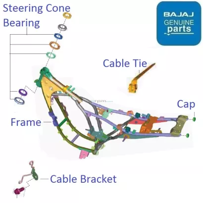 Bajaj Pulsar 150 Twin Disc UG5 BS4 Body Frame
